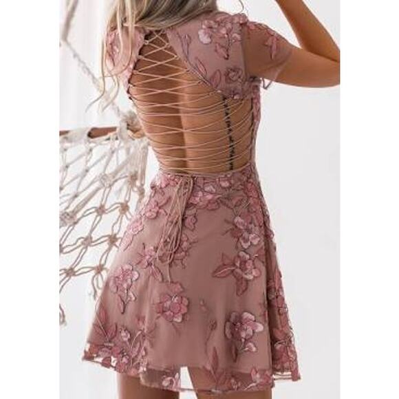 New Two Sisters Saskia Dress Embroidered Lace Mini - Picture 10 of 14